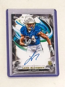 2024 Topps Inception Ladd McConkey RC Auto Los Angeles WR Rookie Autograph - Picture 1 of 2