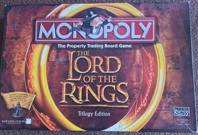 Lord Of The Rings Monopoly 2003 Trilogy Edition With Ring & pewter Pieces - Image 1 of 4