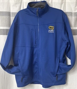 Best Buy Employee Uniform Full Zipper Blue Jacket Mens XL Tri-Mountain Fleece - Picture 1 of 12