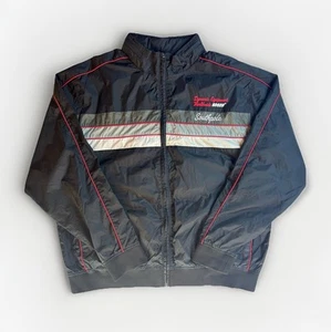 Vintage South Pole Jacke Herren XL Full Zip Trainingsjacke Windbreaker Schwarz Y2K - Bild 1 von 8
