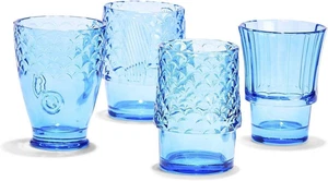 Juego de 4 vasos bajo el mar diseño de peces - Imagen 1 de 2