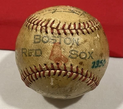 Vintage 1950 Boston Red Sox Team Autograph Signed Baseball BOBBY DOERR PSA/DNA - Image 1 of 4