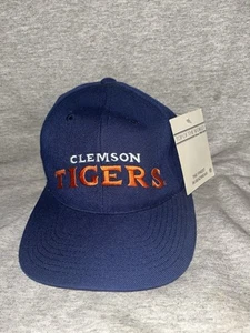Vintage 90’s Clemson Tigers Snapback Hat Cap NCAA Top Of The World NWT - Picture 1 of 3