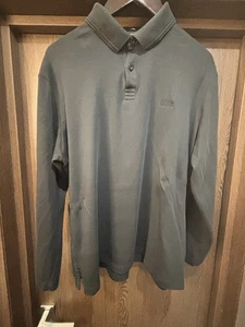 Men's Black Hugo Boss Polo Shirt Size 3XL / XXXL Cost £125 - Picture 1 of 3