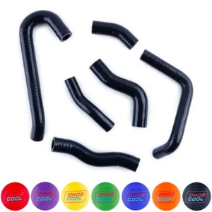 Manguera de radiador de silicona para 1990-1999 Honda NSR250 MC21 y MC28 PMG3 PMG4 negra - Imagen 1 de 12
