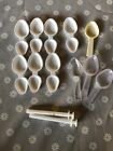 Collection of 11 Medicine Spoons and 2 Sryinges