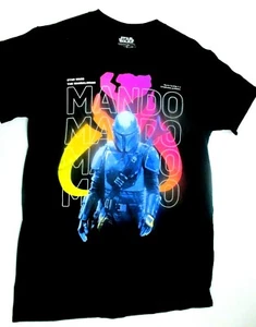Mando Mandalorian Bounty Hunter Logo Star Wars Film schwarz T-Shirt Tee - Bild 1 von 20