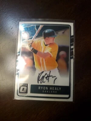 2017 Panini Donruss Optic Ryon Healy Athletics Rated Rookie Auto #RRS-RH(B2) - Image 1 of 2