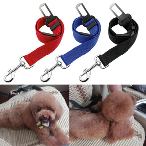 3 Set Pet Dog Safety Car Vehicle Seat Belt Clip Adjustable Harness Lead Seatbelt - Picture 1 of 11