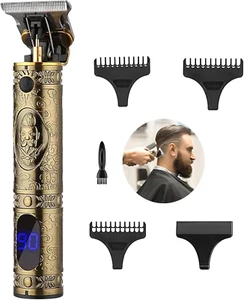 Professional Hair Trimmer Clippers Men Zero Gapped T-Blade Shaver Cutting Beard - Picture 1 of 1