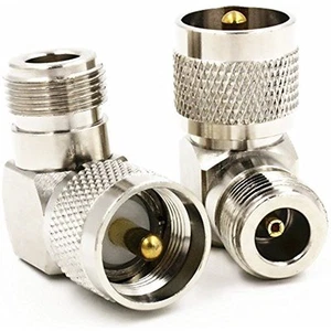 1pc UHF PL259 PL-259 Male to N Female Right Angle RF Adapter Connector Quick US - Picture 1 of 1