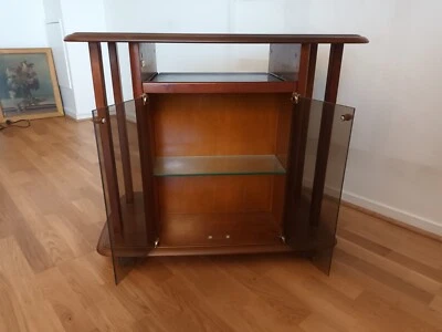 desserte roulante en merisier massif - Photo 1/4