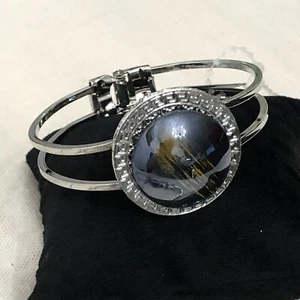 Fashion Jewelry Bundle Bracelets set of eight Bangle Bracelets Silver tone - Picture 1 of 12