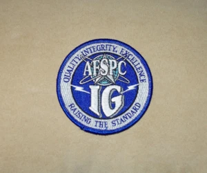 USAF AIR FORCE SPACE COMMAND AFSPC PETERSON COLORADO INSPECTOR GENERAL IG PATCH - Picture 1 of 1