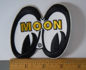 Moon Eyes Iron-On Embroidered Patch 3.5" - Picture 1 of 1