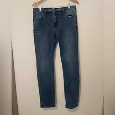 Rails The Rail Skinny Mens Jeans, Mid-Rise Casual Pants, 34W X 32L, Dark Wash