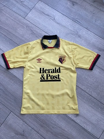 Umbro Watford T-Shirt Size S Home Vintage 1989/91 Rare Cover