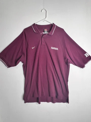 Vintage 90s Nike Harvard Crimson Sports Polo Men’s Size XL Extra Large Preowned Cover
