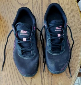 NIKE MAX ADVANTAGE 2 AA7407-003 PINK AND BLACK SHOES WOMENS US SIZE 11 PRE-OWNED - Picture 1 of 9
