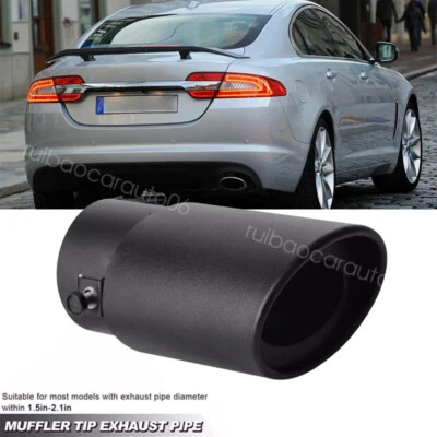Car Exhaust Pipe Tip Rear Tail Throat Muffler Stainless Steel For Jaguar XF XJ Foto 1 de 4