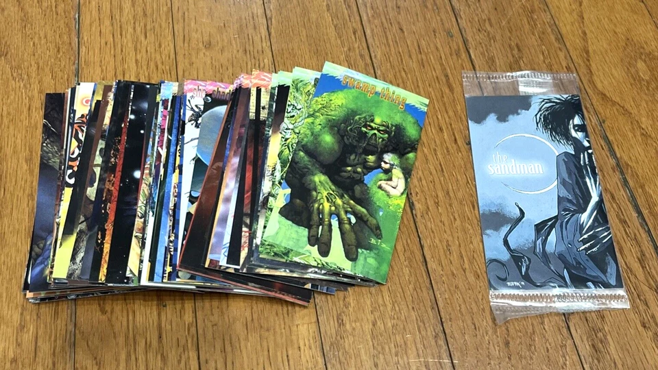 ~~ DC Vertigo Trading Cards Full Set Plus Sealed Promo Card Sandman Swamp Thing - Image 1 of 1
