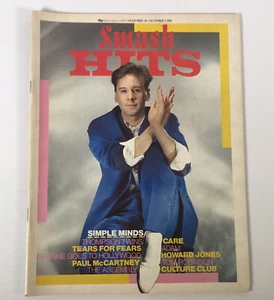 Smash Hits magazine  24th Nov - 7th Dec 1983  Front Cover  Jim Kerr Simple Minds - Picture 1 of 12