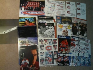 Montreal Canadiens Lot - Tickets, Magazines, Game Cards, autographs - Picture 1 of 4