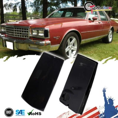 Carcasa de luz marcadora lateral esquina delantera lente humo para Chevy Impala Caprice 81-85 Foto 1 de 4