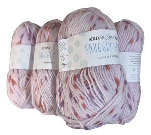 Baby Sweater Kit - SIRDAR SNUGLLY SPOTS - 7 Skeins + Vintage Pattern Adorable! - Picture 1 of 3