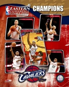 Foto 8 X 10 AAIJ174 2007 campeones de la Conferencia Este Cleveland Cavaliers con licencia - Imagen 1 de 1