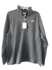 Men's L PATAGONIA Better Sweater 1/4-Zip Fleece Pullover #25523 STONEWASH (STH) - Picture 1 of 7