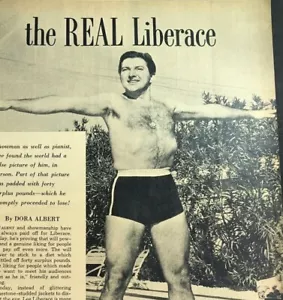 Vintage TV Movie Screen Stars 1959 Magazine 50s Fashion ADs Liberace's New Torso - Picture 1 of 9