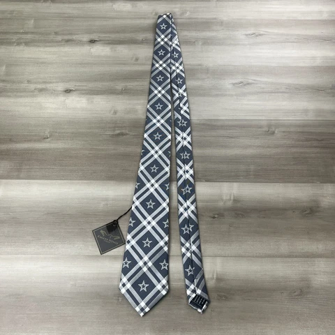 New Dallas Cowboys Rhodes Neck Tie Blue Gray Eagles Wings Star Logo Pointed Mens Cover