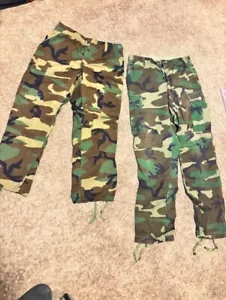 Authentic Vintage Camo Cargo Pants Small- X Short - Picture 1 of 8