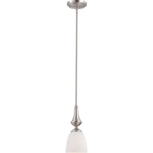 Nuvo Patton 1 Light Mini Pendant w/ Frosted Glass, Brushed Nickel - 60-5037 - Picture 1 of 1