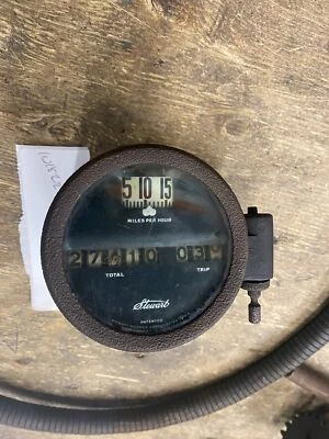 Velocímetro Stewart de colección para adolescentes modelo T Packard Buick Ford Hot Rat Rod montaje en tablero Foto 1 de 4