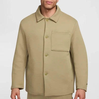 Chaqueta de gran tamaño para hombre Nike Sportswear Tech polar FZ7566-276 Olive Geen L nueva con etiquetas Foto 1 de 4