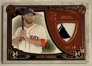 Parche de materiales significativos del museo Topps Dustin Pedroia🔥2016 #MMPR-DPE 1/10💥 - Imagen 1 de 2