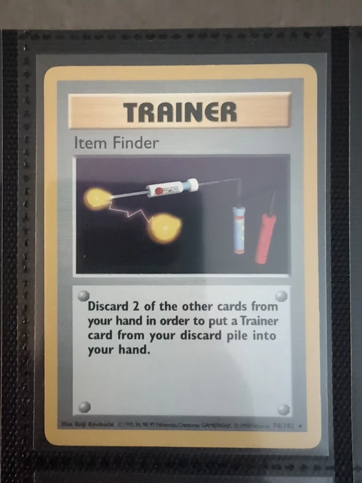 Pokemon TCG Base Set Trainer Item Finder Non-Holo Rare NM - Image 1 of 1