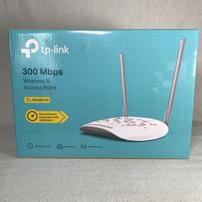 TP-Link WiFi Access Point TL-WA801N, 2.4Ghz 300Mbps, Supports Multi-SSID/Client - Image 1 of 4