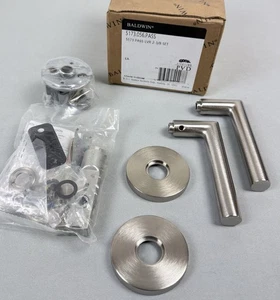 Baldwin 5173 Sichtschutz Türdrücker Set aus Nachlass Kollektion Lifetime Satin Nickel - Bild 1 von 3