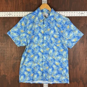 Savage Tacticians Shirt Floral Hawaiian Camo Military Army Blue Yellow Medium - Picture 1 of 5