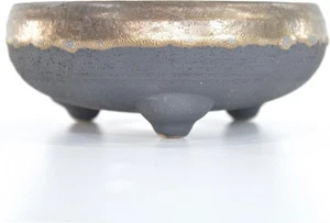 Wonder Shigaraki ware bonsai pot No. 5 Kuan iron pot pot width 15.5cm Japan - Picture 1 of 6