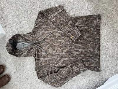 Gamehide Mossy Oak Bottomland Camo Hoodie – RARE Sleeve Logo Embroidery – Size L - Image 1 of 4