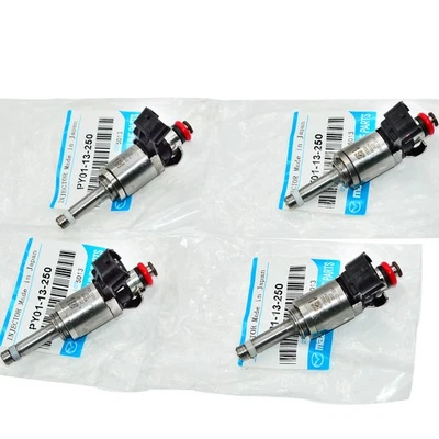 Set of 4 Fuel Injection Injectors PY0113250 For Mazda CX-5 CX-9 2016-2019 2.5L - Image 1 of 4