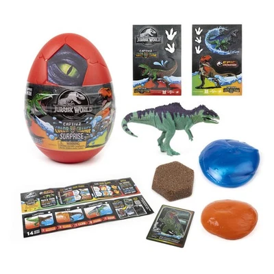 Jurassic World Mega Überraschungsei – Farbenwechselnder Dino-Spielzeug - Neu