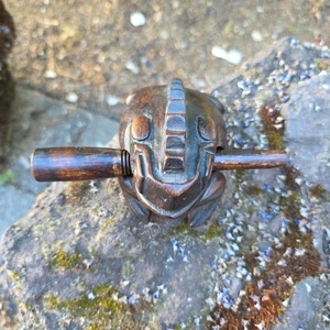 Black Frog Guiro Percussion Instrument 4" Long Hand Carved - Picture 1 of 11