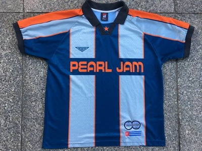 Vtg Pearl Jam Shirt 1998 Jersey Tour World Soccer Concert Ames Bros size L / XL - Image 1 of 4