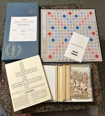 Vintage Spanish Scrabble - Selchow & Richter Foreign Edition Game Complete - Image 1 of 4
