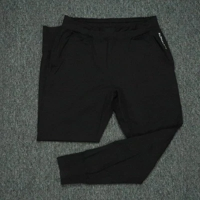 Pantalones Alphalete Para Hombre Grandes Negros Joggers Cónicos Cremallera Bolsillos Pista Atléticos Foto 1 de 4